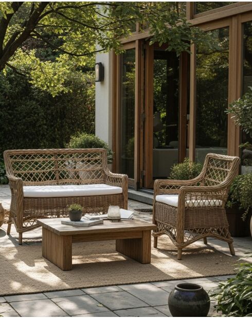 Asana - Fauteuil de jardin en rotin