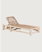 Jaya - Bain de soleil inclinable en bois