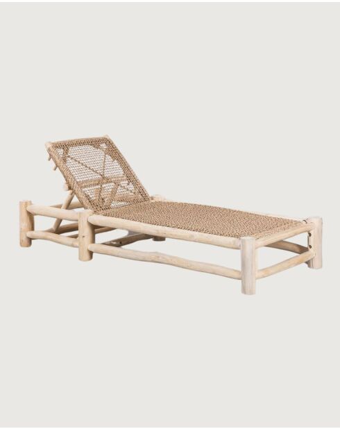Jaya - Bain de soleil inclinable en bois