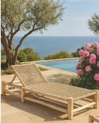 Jaya - Bain de soleil inclinable en bois