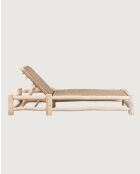 Jaya - Bain de soleil inclinable en bois