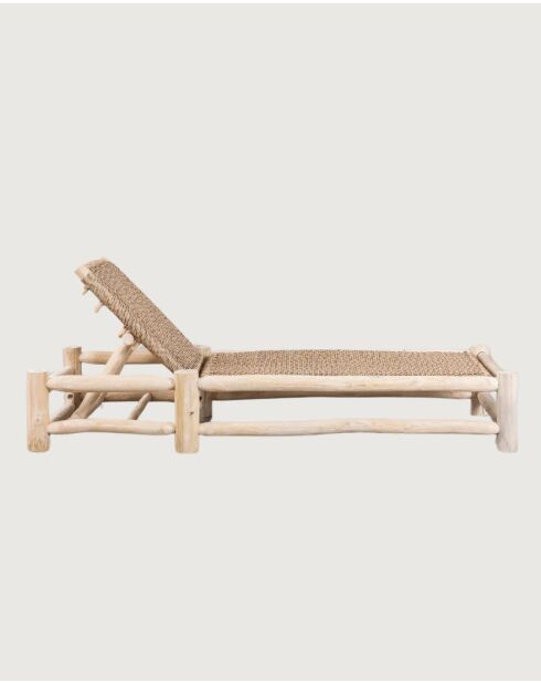 Jaya - Bain de soleil inclinable en bois