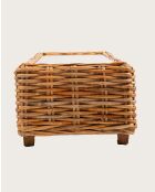 Weaverly - Table basse en rotin tressé