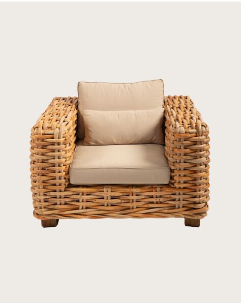 Weaverly - Fauteuil de jardin en rotin tressé