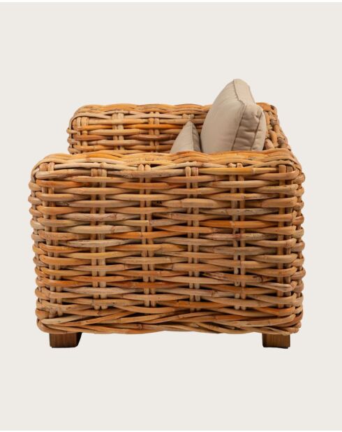 Weaverly - Fauteuil de jardin en rotin tressé