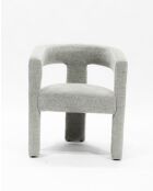 Lagon - Fauteuil de salon gris en tissu design