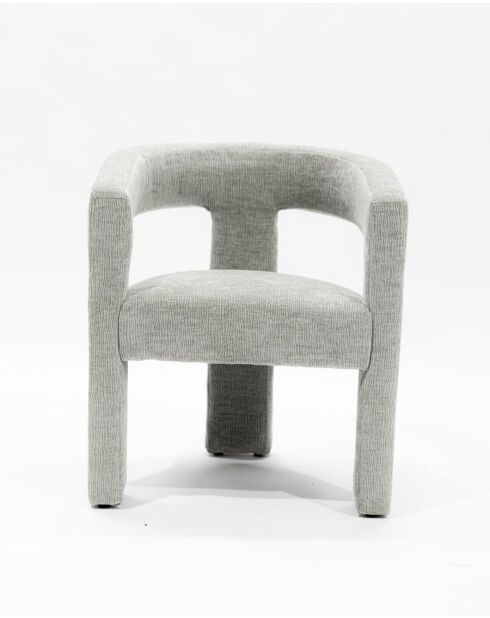 Lagon - Fauteuil de salon gris en tissu design