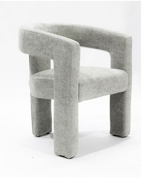 Lagon - Fauteuil de salon gris en tissu design