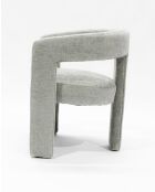 Lagon - Fauteuil de salon gris en tissu design