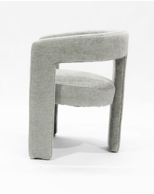 Lagon - Fauteuil de salon gris en tissu design