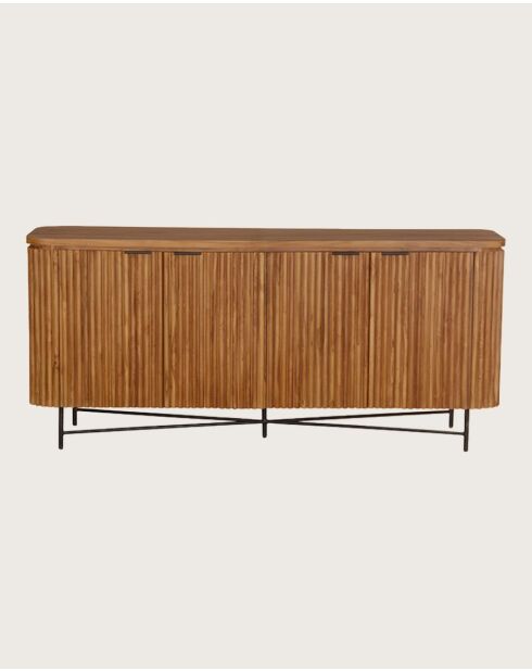 Opéra - Buffet rétro en bois de teck recyclé