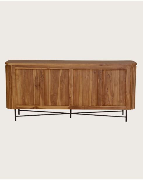 Opéra - Buffet rétro en bois de teck recyclé
