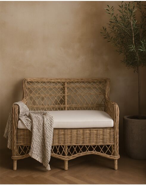 Asana - Canapé de jardin en rotin