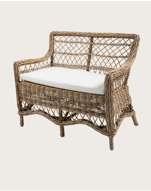 Asana - Canapé de jardin en rotin