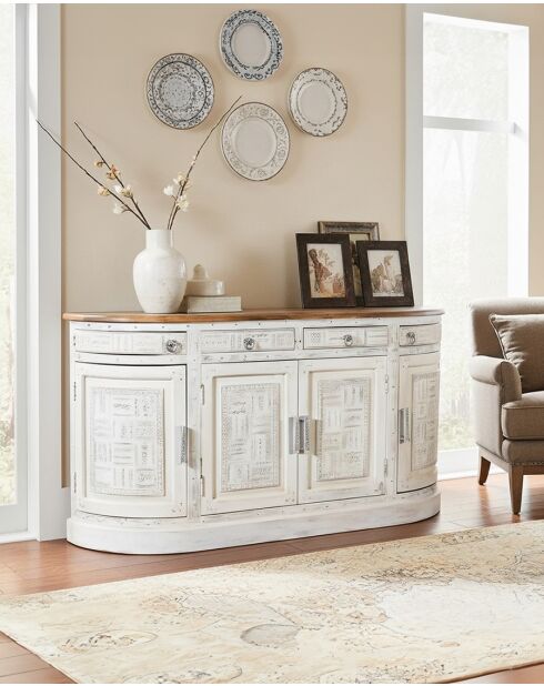 Argo - Enfilade en bois massif de manguier blanc