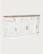 Argo - Enfilade en bois massif de manguier blanc