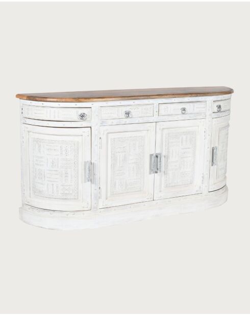 Argo - Enfilade en bois massif de manguier blanc