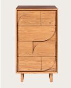 Dinda - Commode en bois massif de teck