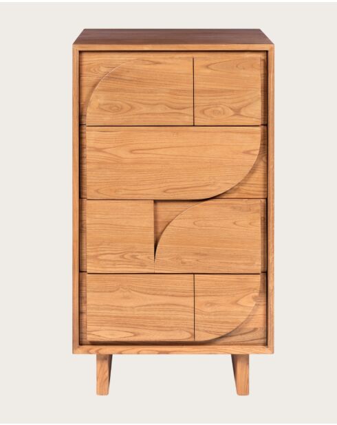 Dinda - Commode en bois massif de teck