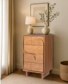 Dinda - Commode en bois massif de teck