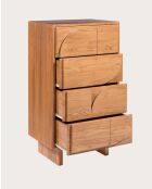 Dinda - Commode en bois massif de teck