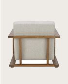 Rima - Fauteuil en bois massif chêne et en lin