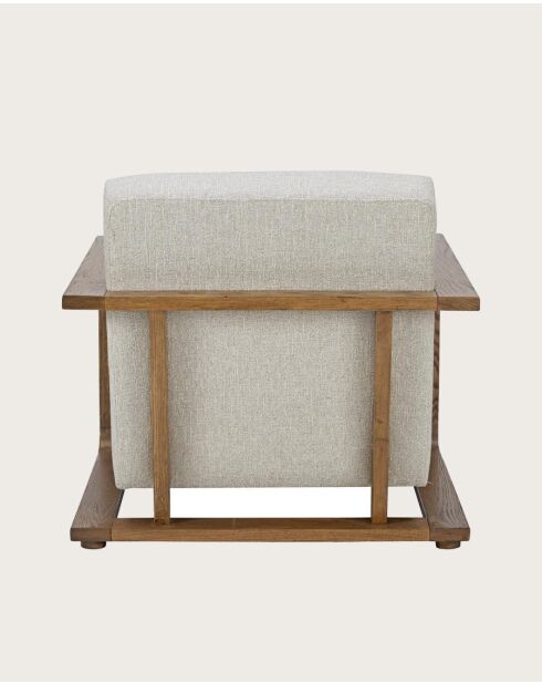 Rima - Fauteuil en bois massif chêne et en lin