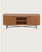 Opéra - Meuble tv rétro en teck massif recyclé 160 cm