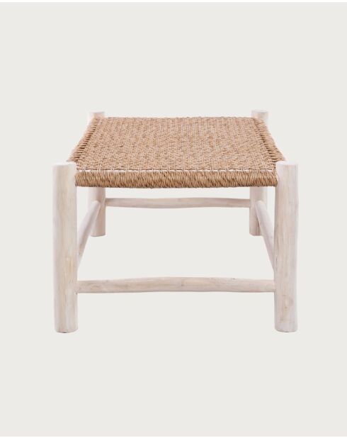 Jaya - Table basse Branche de teck et corde