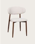 Kerin - Chaise en tissu et pieds métal