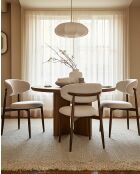 Kerin - Chaise en tissu et pieds métal