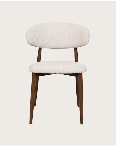 Kerin - Chaise en tissu et pieds métal