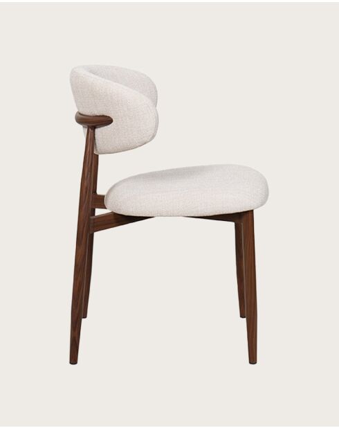 Kerin - Chaise en tissu et pieds métal