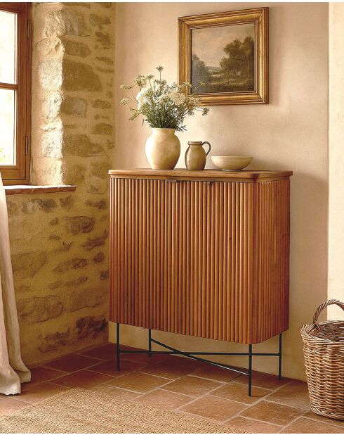 Opéra - Buffet 2 portes en teck recyclé