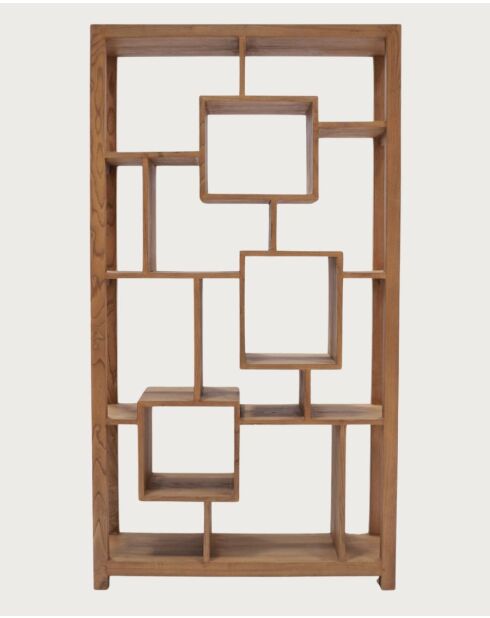 Maze - Étagère en bois massif de Teck