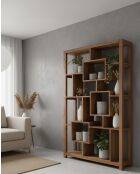 Maze - Étagère en bois massif de Teck