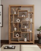 Maze - Étagère en bois massif de Teck