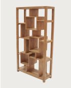 Maze - Étagère en bois massif de Teck