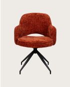 Elba - Chaise en tissu et pieds métal