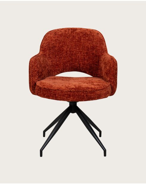 Elba - Chaise en tissu et pieds métal