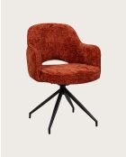 Elba - Chaise en tissu et pieds métal