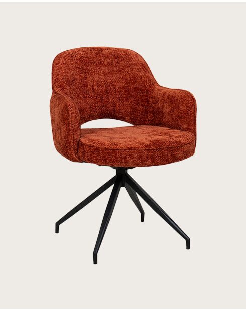 Elba - Chaise en tissu et pieds métal