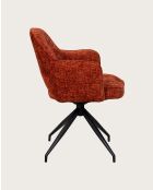 Elba - Chaise en tissu et pieds métal