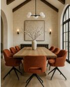 Elba - Chaise en tissu et pieds métal