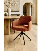 Elba - Chaise en tissu et pieds métal