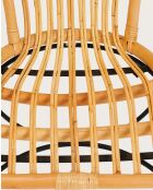 Naga - Fauteuil en rotin naturel et pieds métal