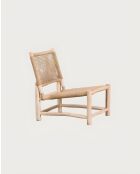 Jaya - Fauteuil de jardin en bois et corde tressée