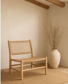 Jaya - Fauteuil de jardin en bois et corde tressée