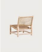 Jaya - Fauteuil de jardin en bois et corde tressée