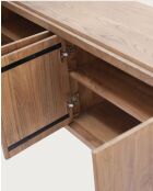 NARA- Buffet bas en bois massif de teck 170 cm - Style asiatique